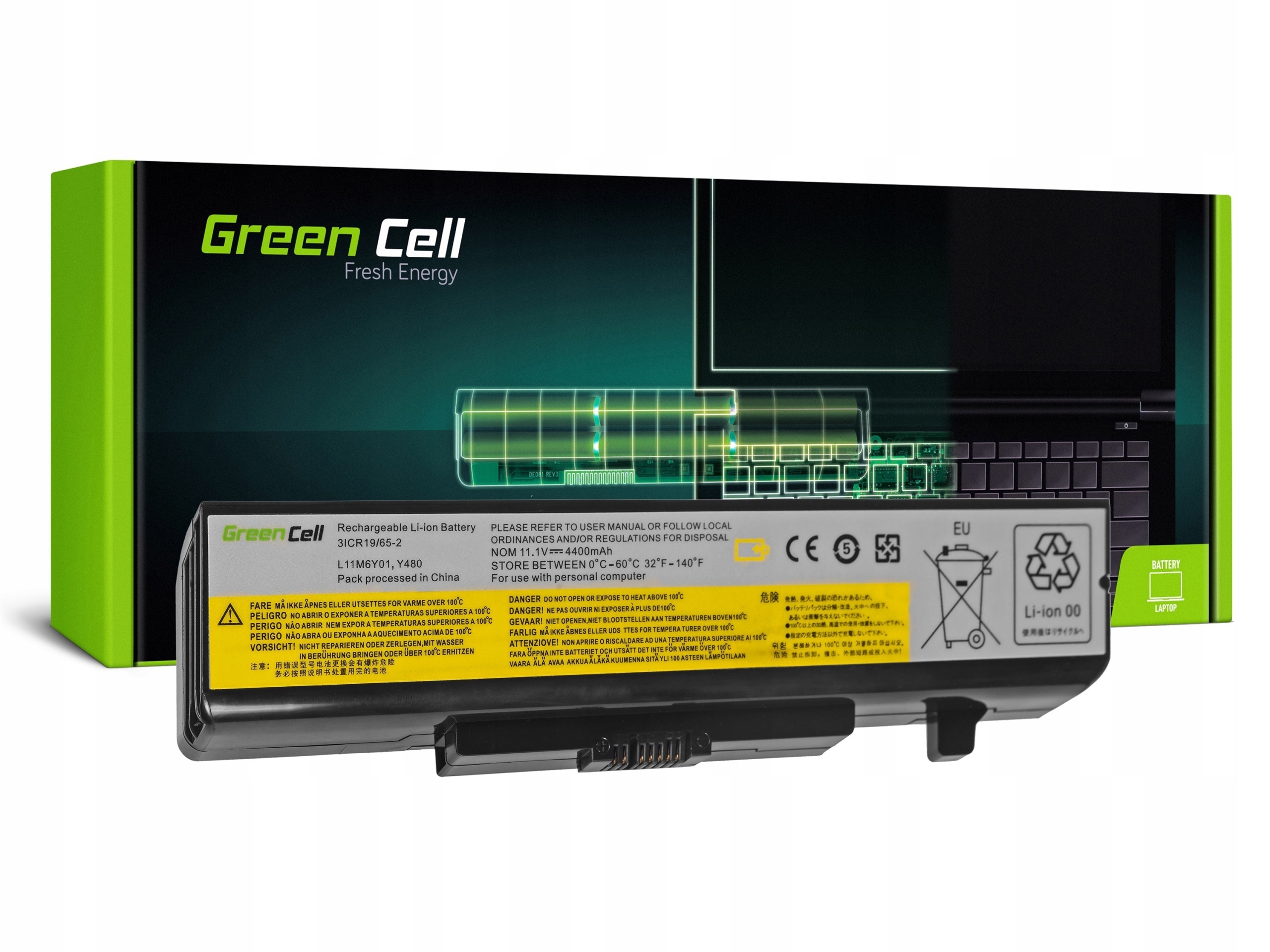 Batéria Green Cell pre notebooky IBM, Lenovo, lítium-iónová, 4400 mAh